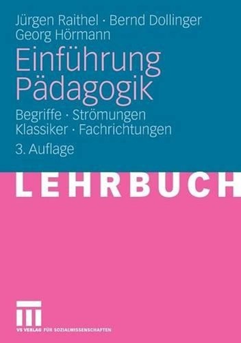 Einfhrung pdagogik begriffe - einfhrung, pdagogik: