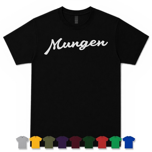 Mungen retro script - mungen, t-shirt